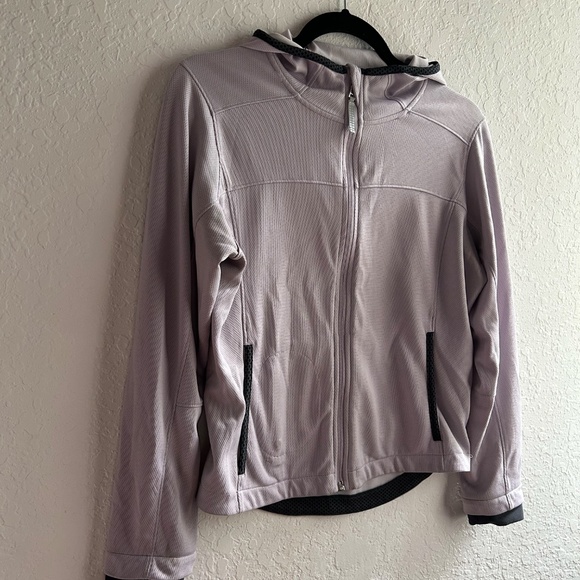 Nike Jacket Womens XS Extra Small Lilac Full Zip Dri Fit Hooded Running Retro - Picture 7 of 11